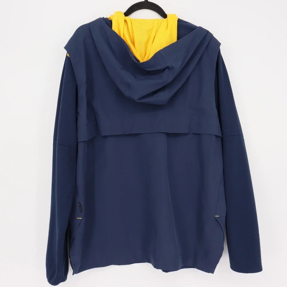 Jordan Michigan Wolverines On-Field 1/4 Zip Hoodie Navy Blue Size L DR0587-419